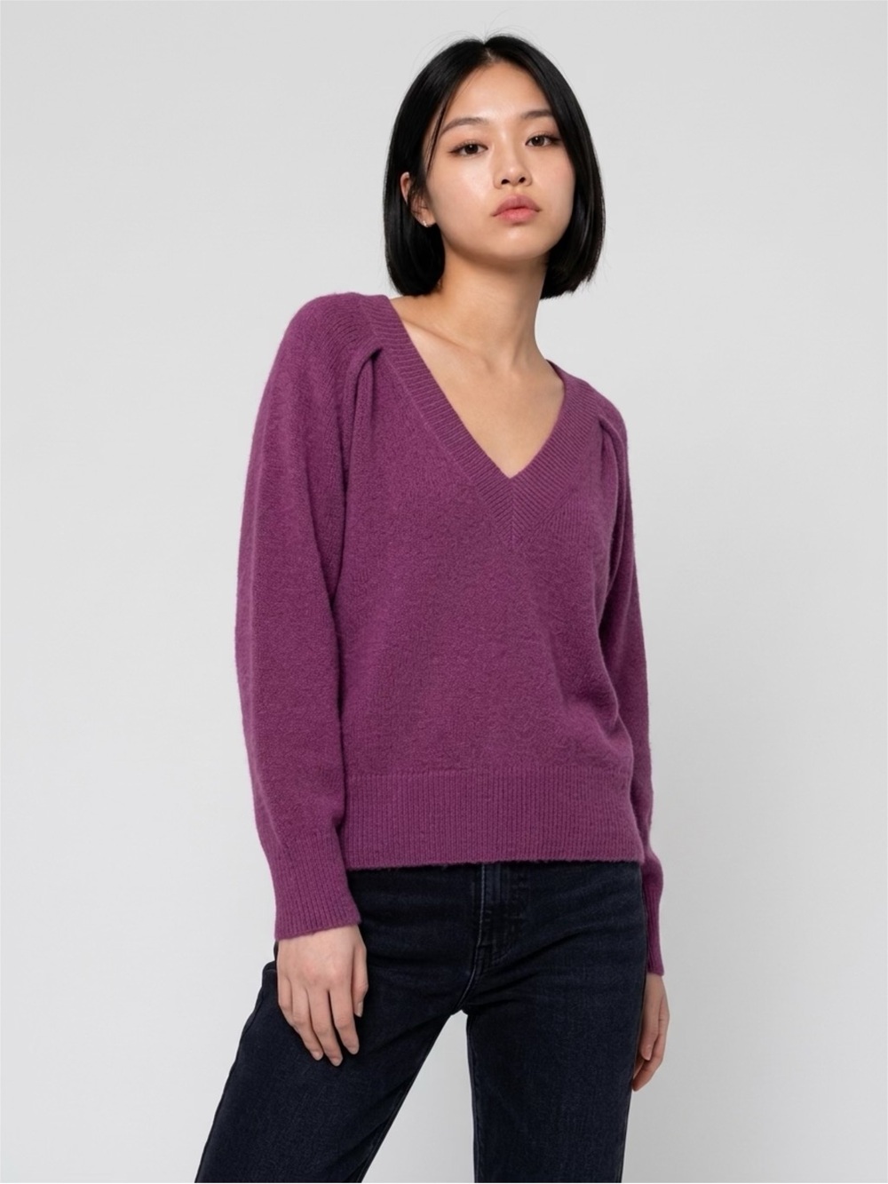 Cabi Oversized V-Neck Knit Sweater